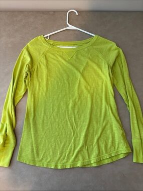 SO Long Sleeve Crewneck Top - Lime